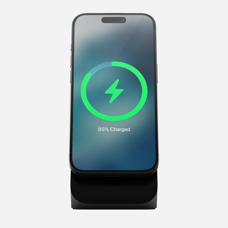 Беспроводное зарядное устройство Nomad Stand One Qi2 25W 2-in-1 Charger - Carbide (NM014520858)