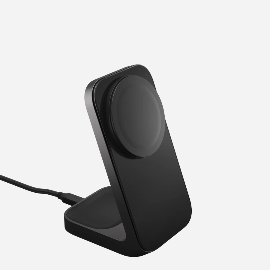 Беспроводное зарядное устройство Nomad Stand One Qi2 25W 2-in-1 Charger - Carbide (NM014520858)
