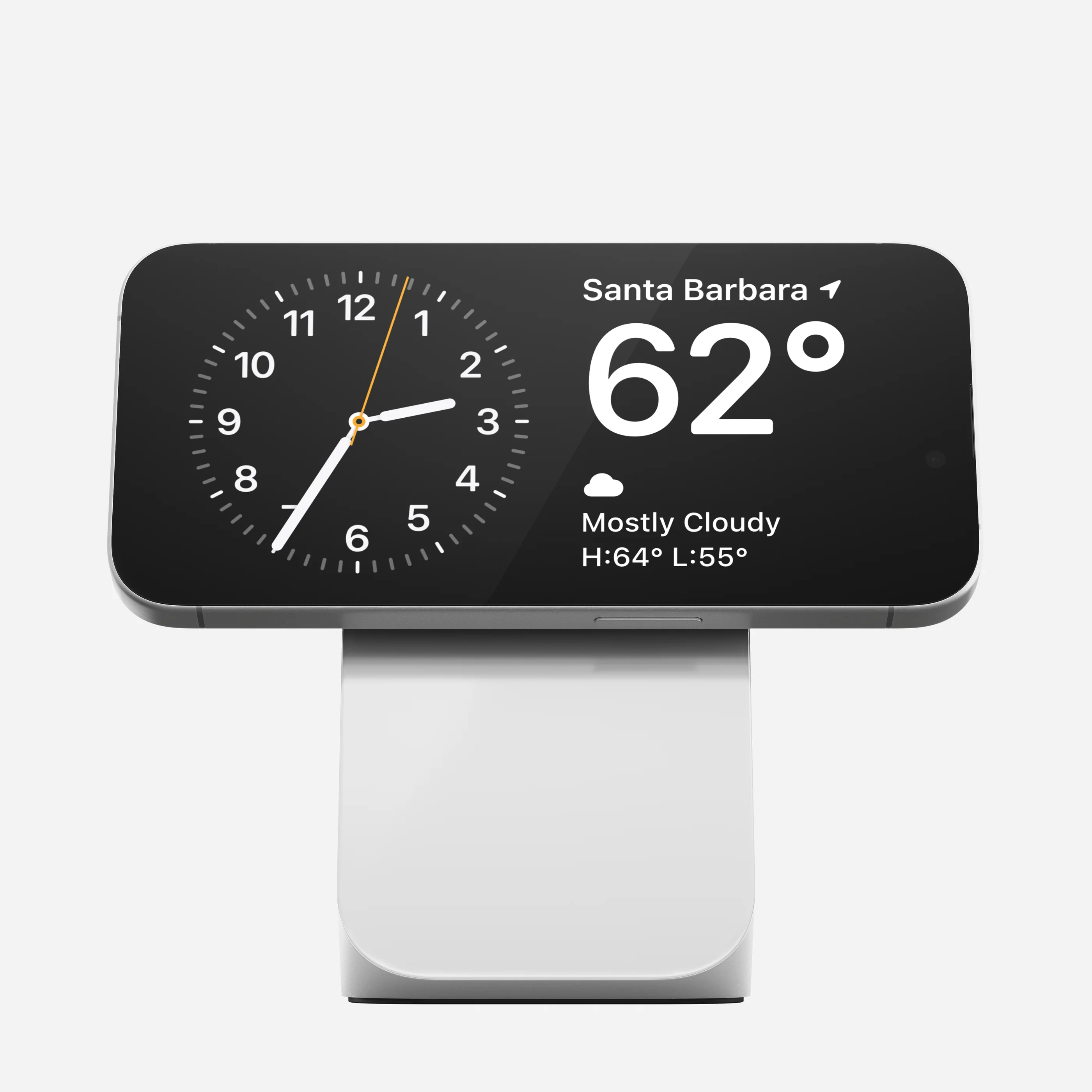 Бездротовий зарядний пристрій Nomad Stand One Qi2 25W 2-in-1 Charger - Silver (NM014513858)