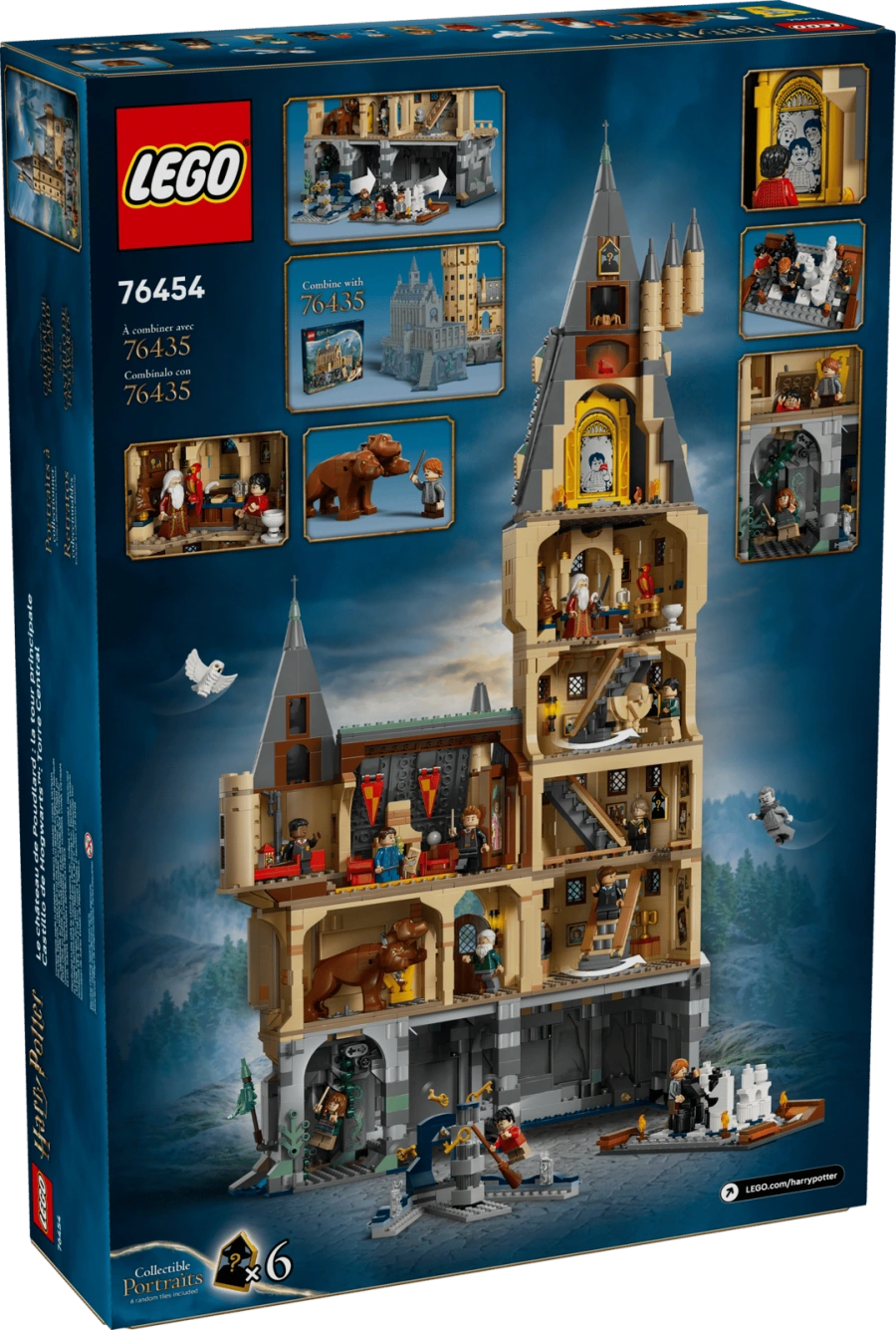 Блоковый конструктор LEGO Harry Potter Замок Хогвартс: главная башня (76454)