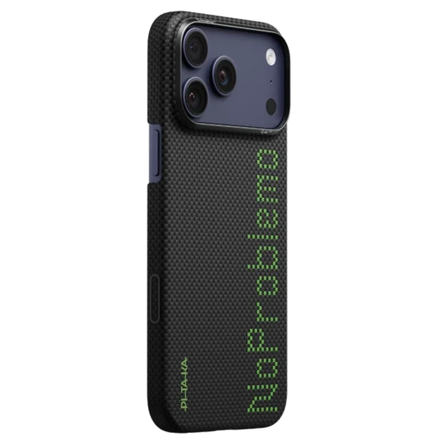 Чохол Pitaka Edge Ultra-Slim Case with PitaTap for iPhone 17 Pro - NoProblemo [Lumintex Edition] (KI1701NO)