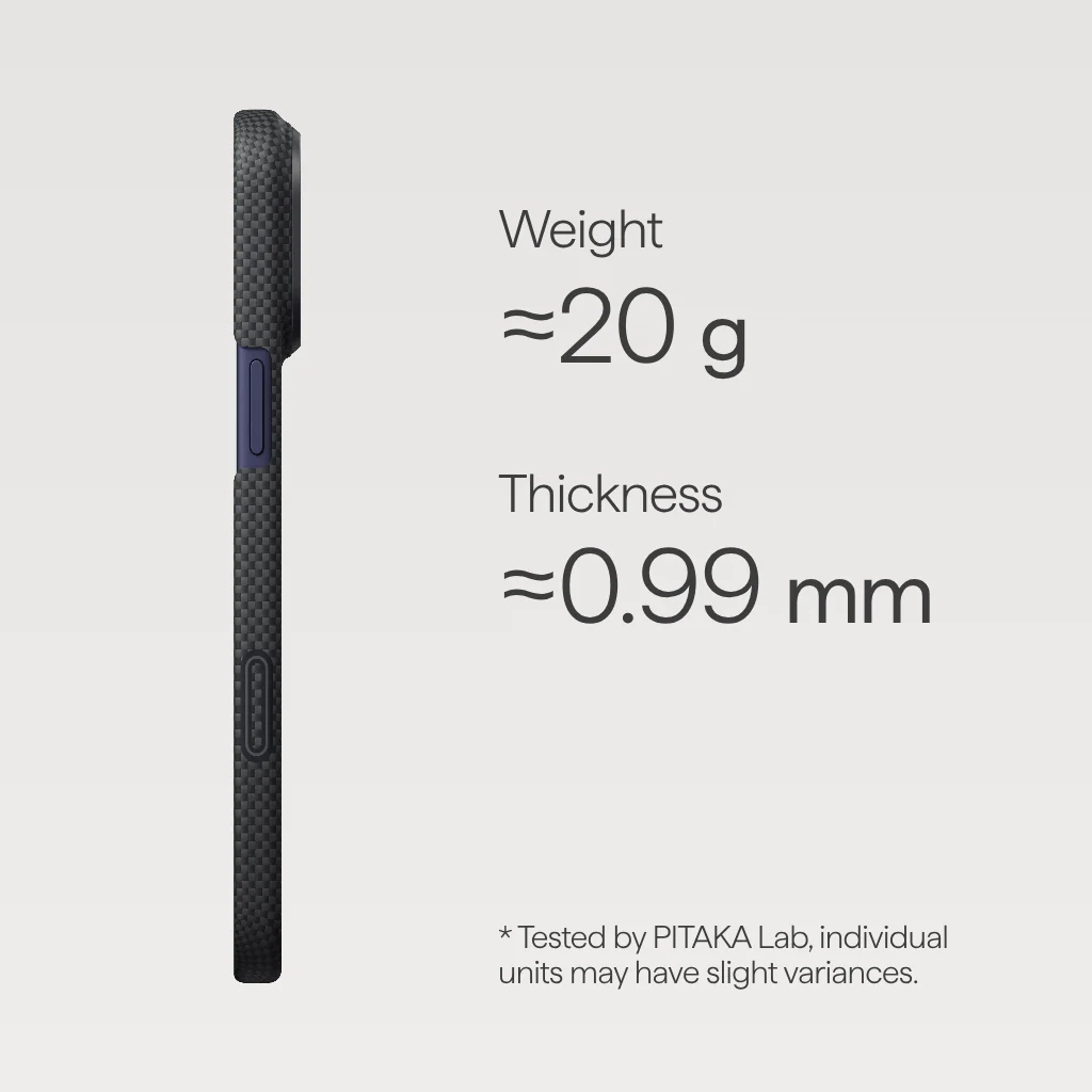 Чохол Pitaka Edge Ultra-Slim Case with PitaTap for iPhone 17 Pro Max - NoProblemo [Lumintex Edition] (KI1701NOP)