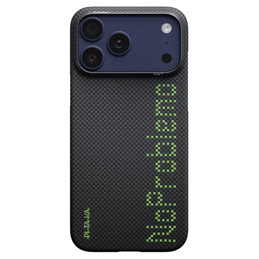 Чохол Pitaka Edge Ultra-Slim Case with PitaTap for iPhone 17 Pro - NoProblemo [Lumintex Edition] (KI1701NO)