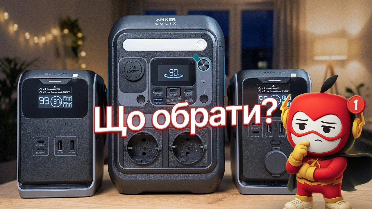 EcoFlow vs UGREEN vs Anker Не переплачуйте у 2026! Правда про міні станції