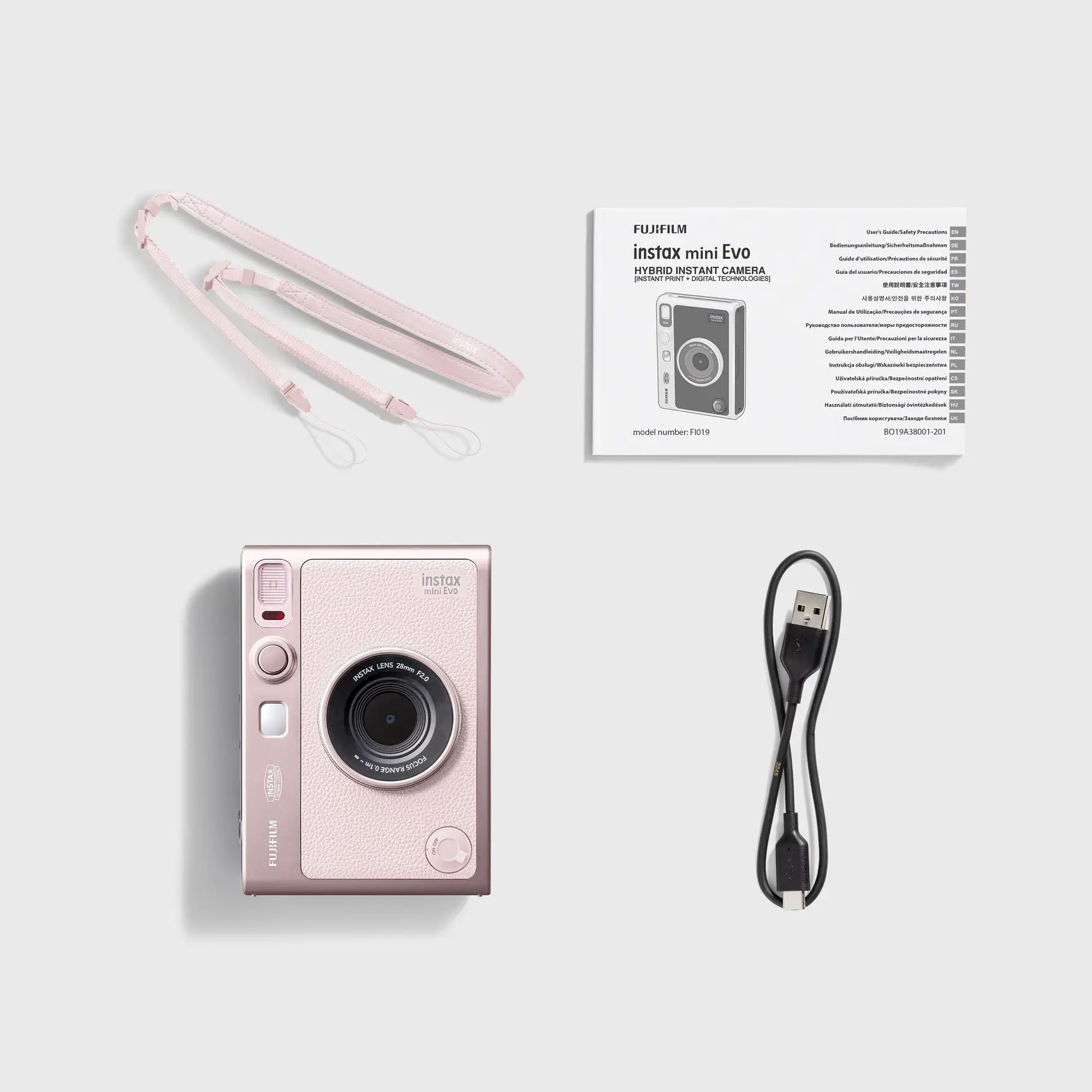 Фотокамера миттєвого друку Fujifilm Instax Mini EVO - Gentle Rose (16962315)