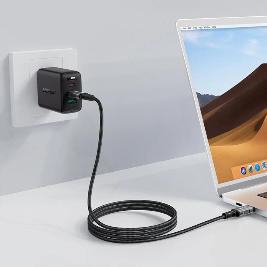 Кабель ACEFAST C1-09 240W USB-C to USB-C cable - Black (6974316282631)