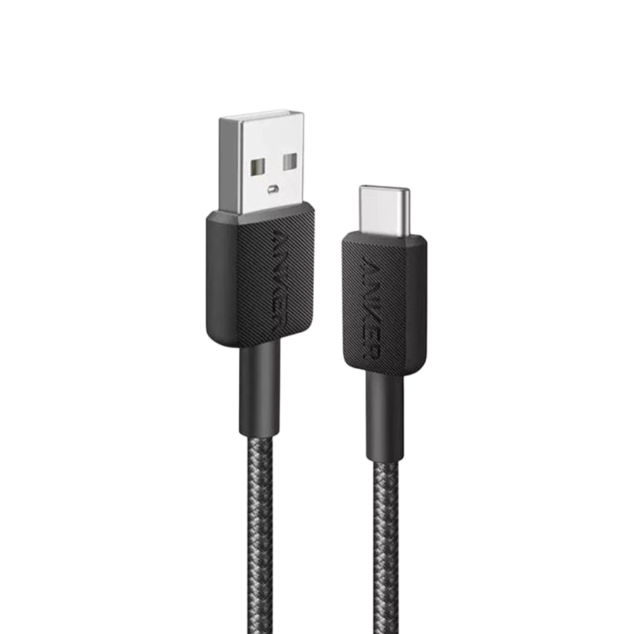 Кабель Anker 322 USB-A to USB-C Cable 1.8m - Black (A81H6G11)