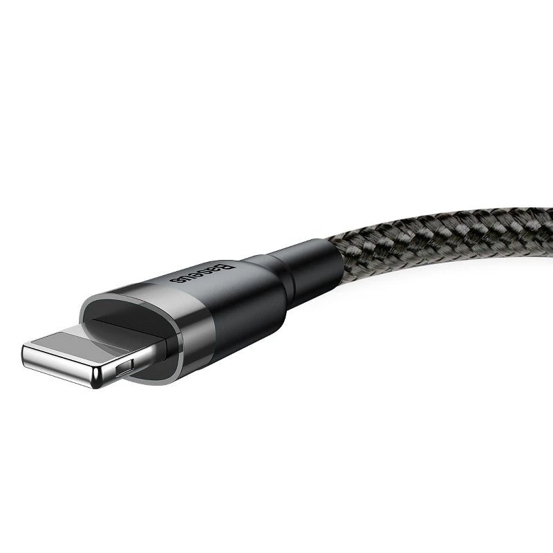 Кабель Baseus Cafule USB-A to Lightning Cable 0,5m - Gray/Black (CALKLF-AG1)