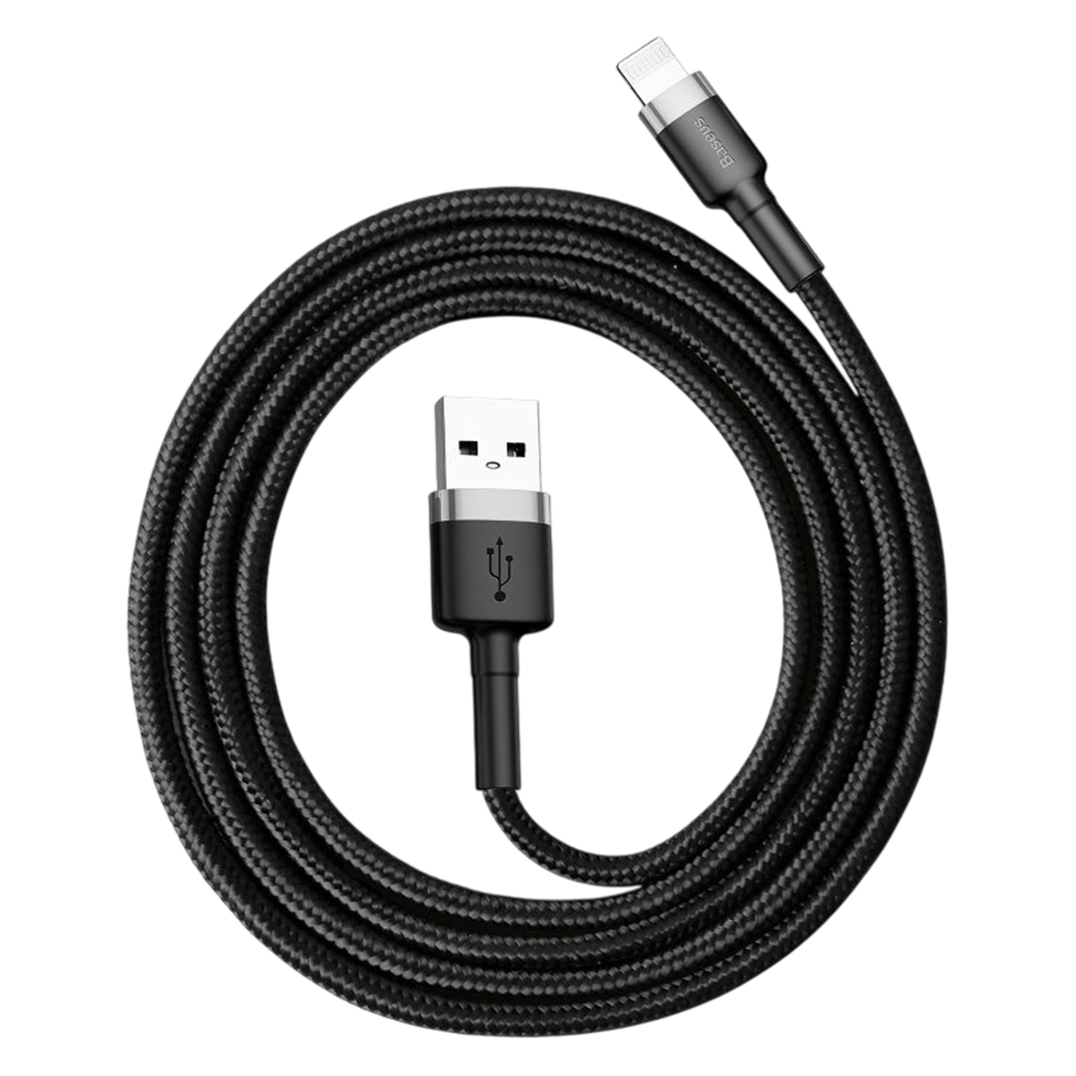 Кабель Baseus Cafule USB-A to Lightning Cable 0,5m - Gray/Black (CALKLF-AG1)