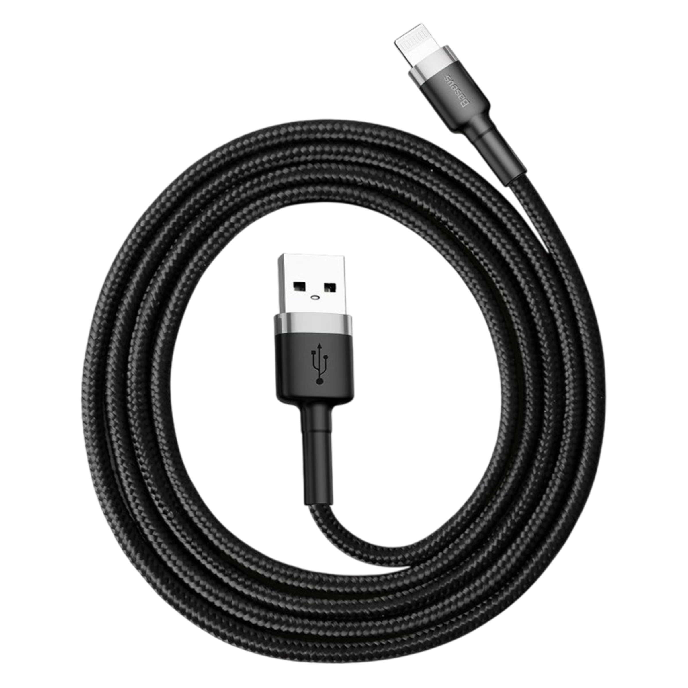 Кабель Baseus Cafule USB-A to Lightning Cable 0,5m - Gray/Black (CALKLF-AG1)
