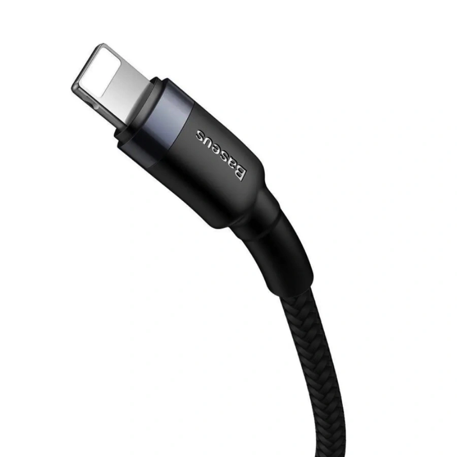 Кабель Baseus Cafule USB-C to Lightning Cable 20W, 1m - Gray/Black (CATLKLF-G1)