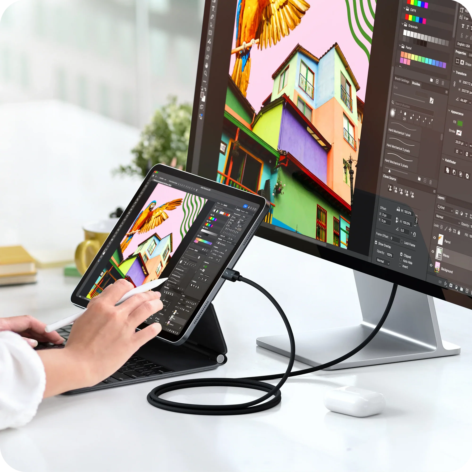 Кабель Satechi Thunderbolt 5 Pro 240W Cable 1m - Black (ST-YTB5100K)