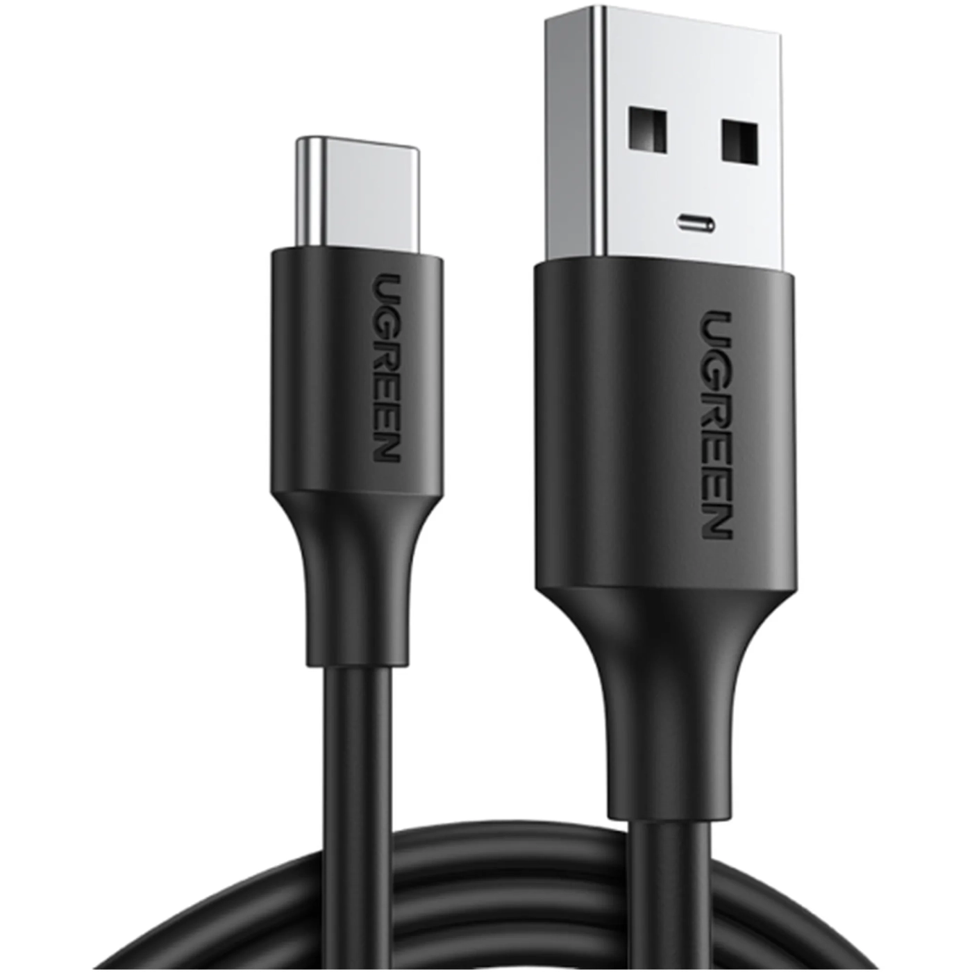 Кабель UGREEN US184 USB-A to USB-C Cable, 2m - Black (UGR-20884)