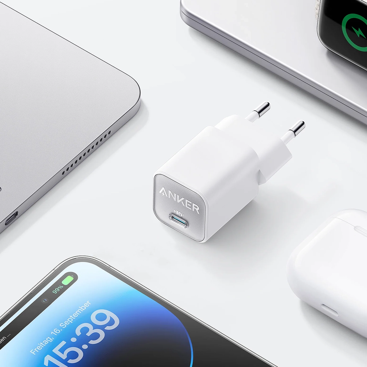 Сетевое зарядное устройство Anker PowerPort 511 Nano III GaN 30W - White (A2147G21)