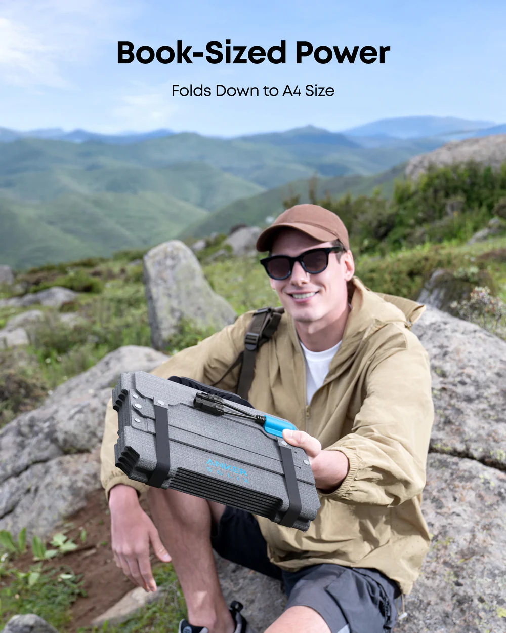 Портативна сонячна панель Anker SOLIX PS100X Solar Panel 100W (A24353A1)