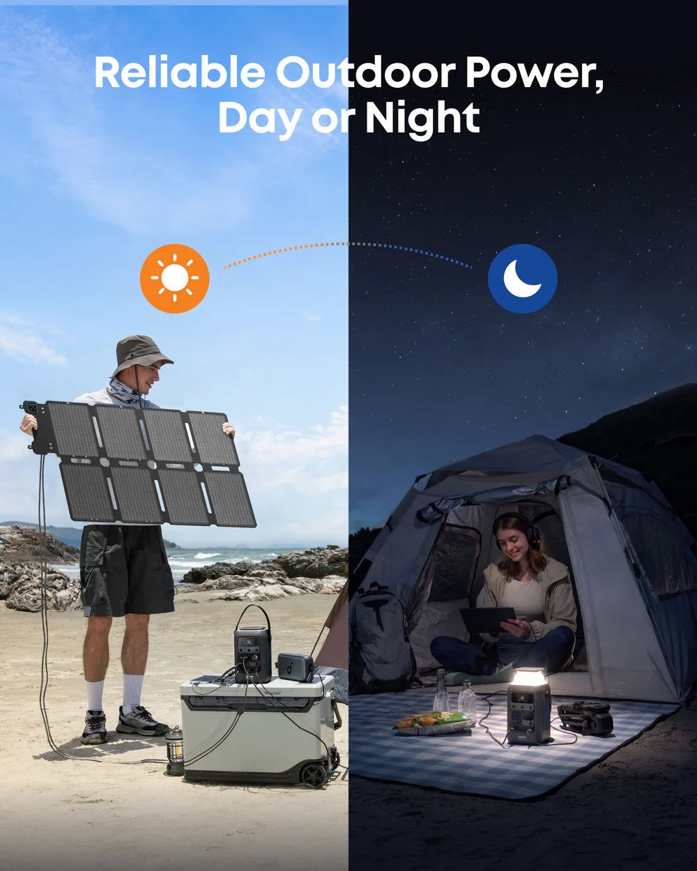 Портативна сонячна панель Anker SOLIX PS100X Solar Panel 100W (A24353A1)