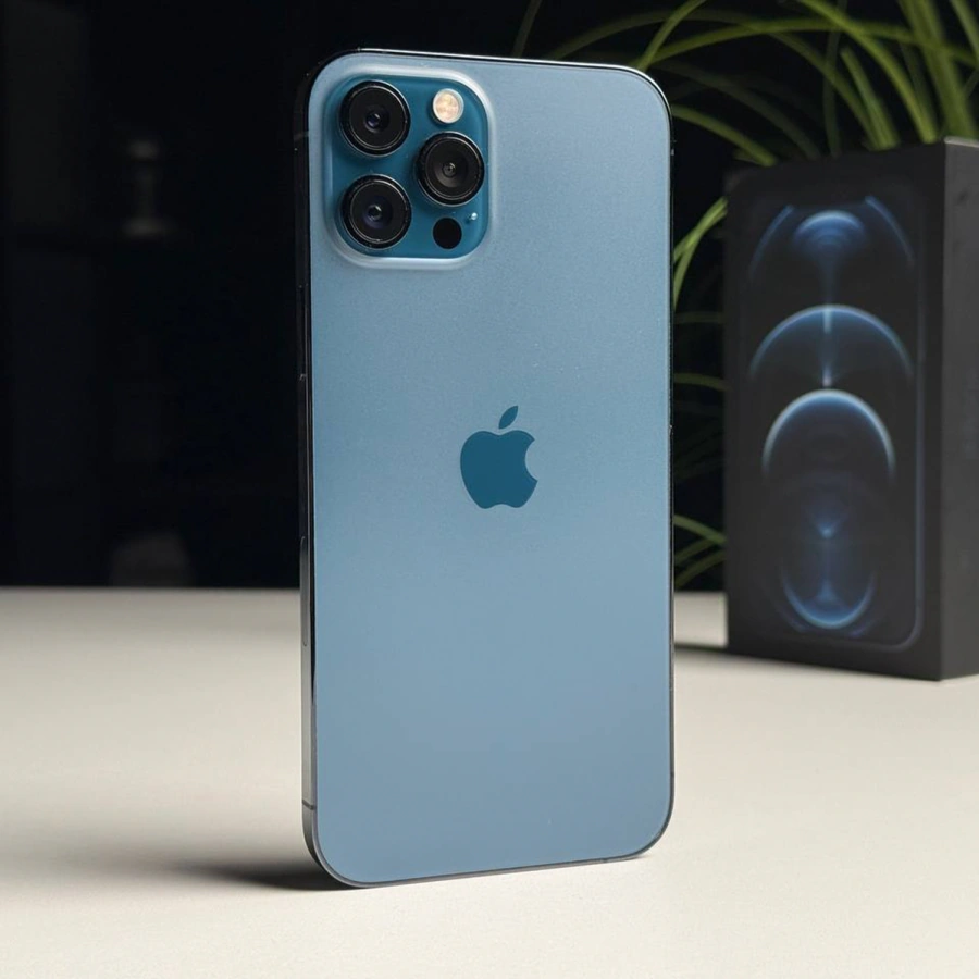 ВЖИВАНИЙ Б/У Apple iPhone 12 Pro Max 256GB Pacific Blue (MGCN3, MGDF3) - Стан: гарний | Акумулятор: 100% | Комплектація: повний | Гарантія: 3 міс.