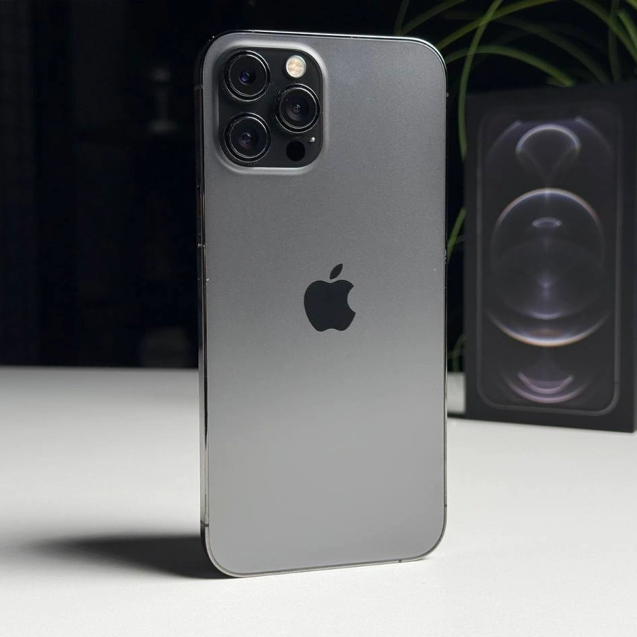 ВЖИВАНИЙ Б/У Apple iPhone 12 Pro Max 512GB Graphite (MGCP3, MGDG3) - Стан: гарний | Акумулятор: 100% | Комплектація: повний | Гарантія: 3 міс.