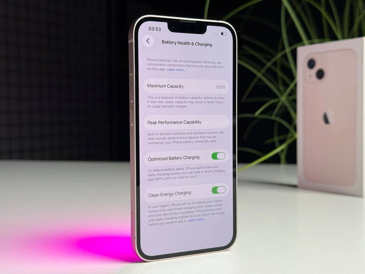 ВЖИВАНИЙ Б/У Apple iPhone 13 128GB Pink (MLMN3, MLPH3) - Состояние: хороший | Аккумулятор: 100% | Комплектация: полный | Гарантия: 3 мес.