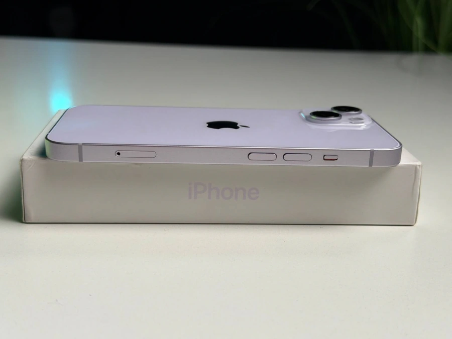 ВЖИВАНИЙ Б/У Apple iPhone 14 128GB Purple (MPV03) - Стан: гарний | Акумулятор: 87% | Комплектація: повний | Гарантія: 3 міс.