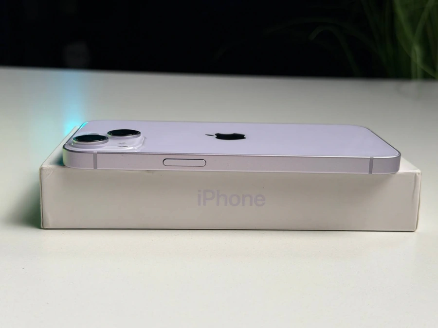 ВЖИВАНИЙ Б/У Apple iPhone 14 128GB Purple (MPV03) - Стан: гарний | Акумулятор: 87% | Комплектація: повний | Гарантія: 3 міс.