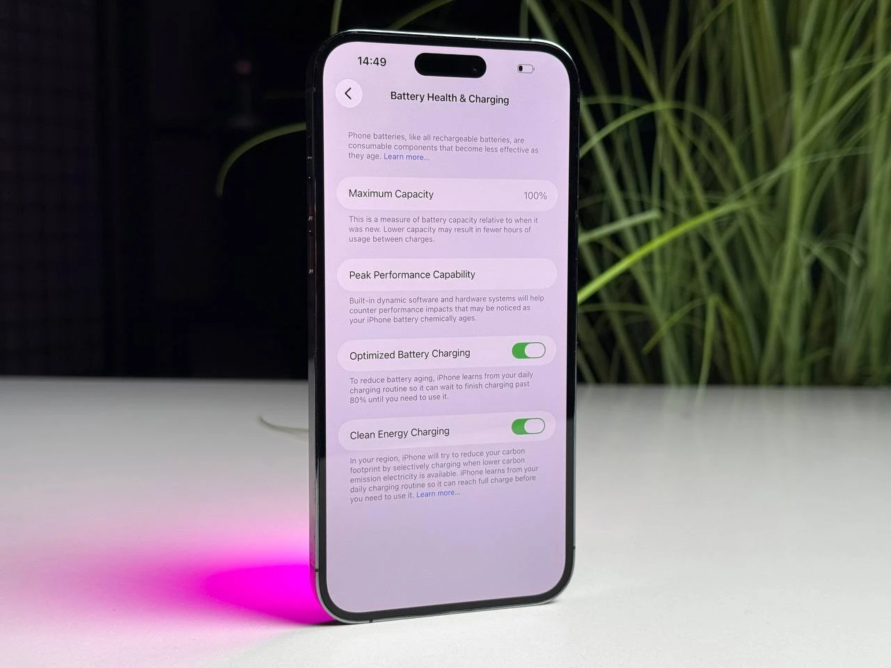 ВЖИВАНИЙ Б/У Apple iPhone 14 Pro Max 1TB Deep Purple eSim (MQ953) - Состояние: хороший | Аккумулятор: 100% | Комплектация: iPhone, кабель | Гарантия: 3 мес.