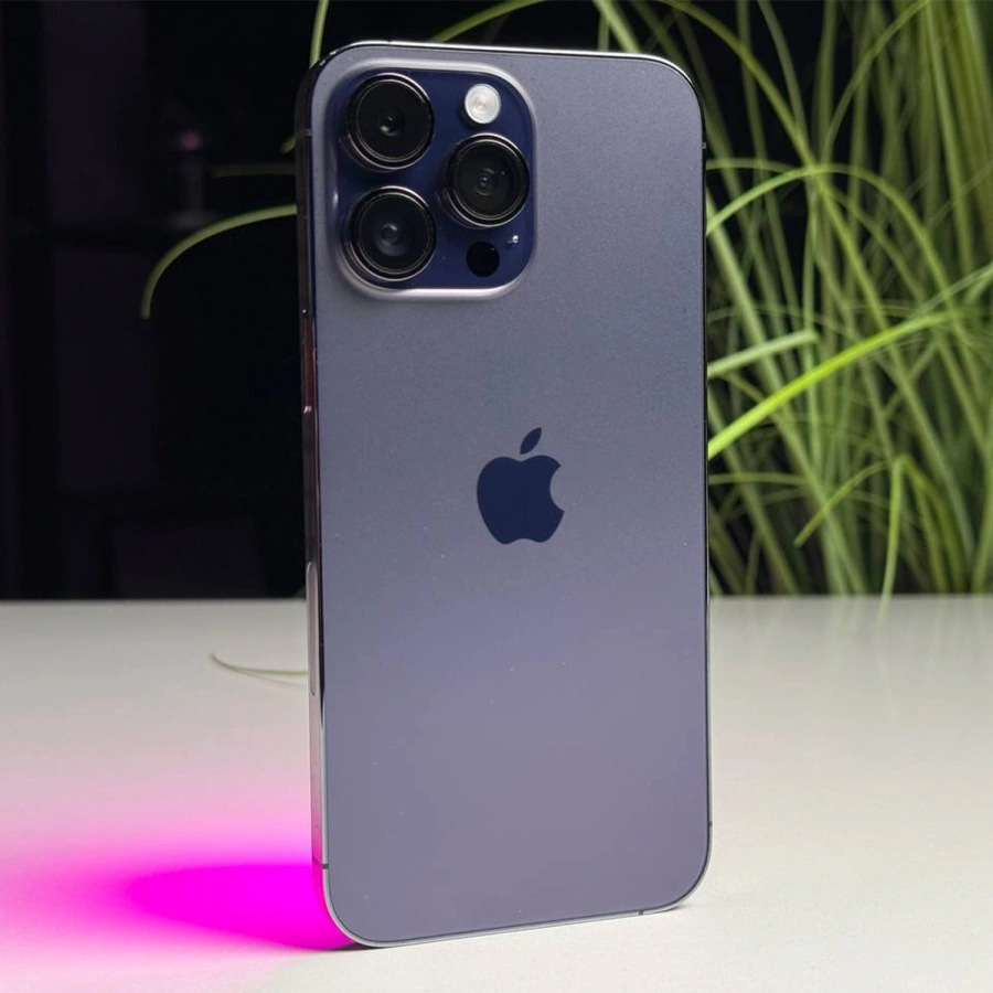 ВЖИВАНИЙ Б/У Apple iPhone 14 Pro Max 1TB Deep Purple eSim (MQ953) - Стан: гарний | Акумулятор: 100% | Комплектація: iPhone, кабель | Гарантія: 3 міс.