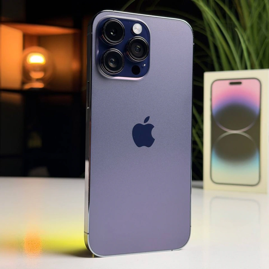 ВЖИВАНИЙ Б/У Apple iPhone 14 Pro Max 1TB Deep Purple (MQC53) - Состояние: хороший | Аккумулятор: 100% | Комплектация: полный | Гарантия: 3 мес.