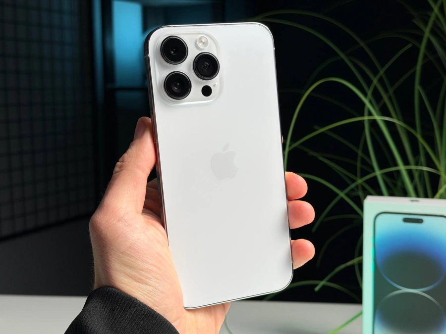 ВЖИВАНИЙ Б/У Apple iPhone 14 Pro Max 256GB Silver (MQ9V3) - Стан: гарний | Акумулятор: 100% | Комплектація: повний | Гарантія: 3 міс.