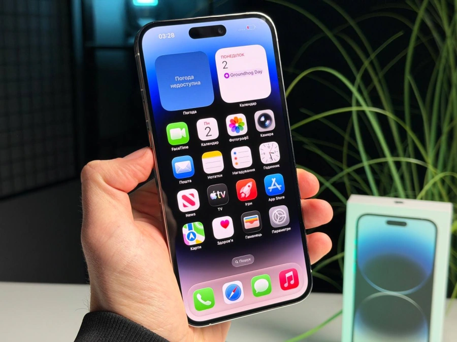 ВЖИВАНИЙ Б/У Apple iPhone 14 Pro Max 256GB Silver (MQ9V3) - Стан: гарний | Акумулятор: 100% | Комплектація: повний | Гарантія: 3 міс.