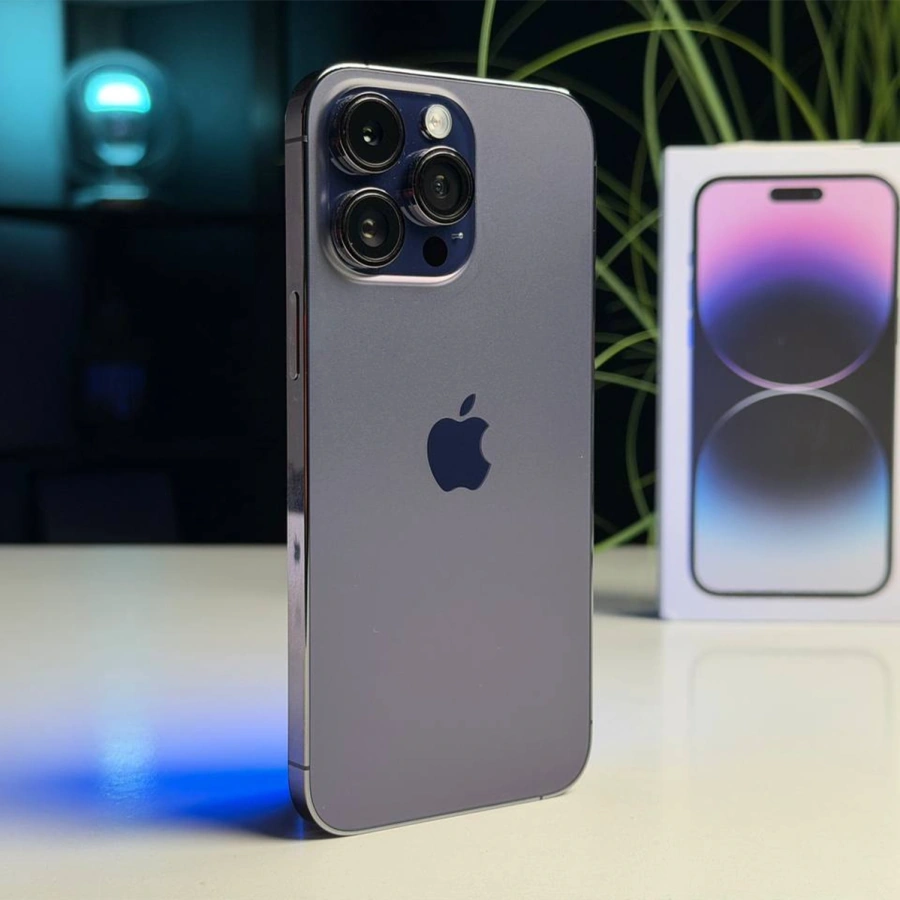 ВЖИВАНИЙ Б/У Apple iPhone 14 Pro Max 512GB Deep Purple (MQAM3) - Стан: гарний | Акумулятор: 100% | Комплектація: повний | Гарантія: 3 міс.