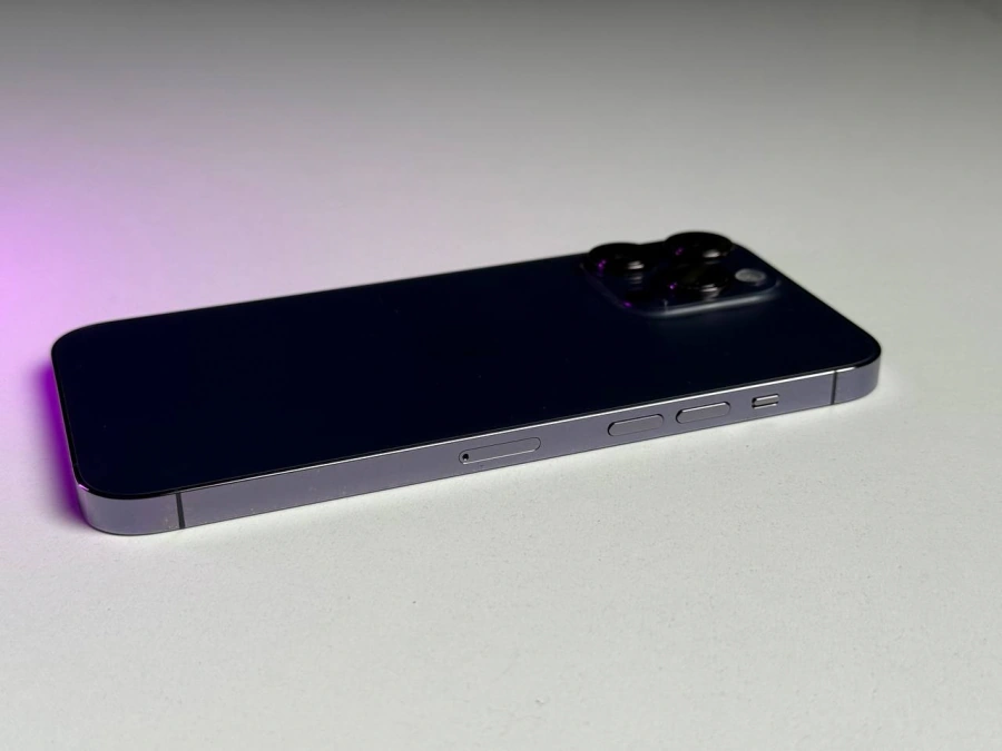 ВЖИВАНИЙ Б/У Apple iPhone 14 Pro Max 512GB Deep Purple (MQAM3) - Состояние: хороший | Аккумулятор: 100% | Комплектация: iPhone, кабель | Гарантия: 3 мес.