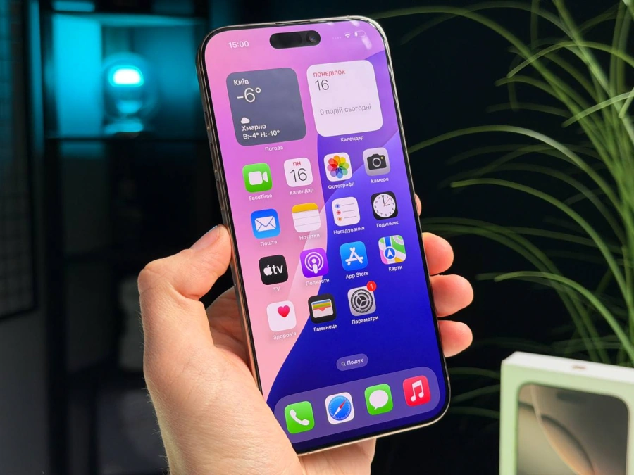 ВЖИВАНИЙ Б/У Apple iPhone 16 Pro Max 512GB Desert Titanium (MYX23) - Стан: гарний | Акумулятор: 91% | Комплектація: повний | Гарантія: 3 міс.