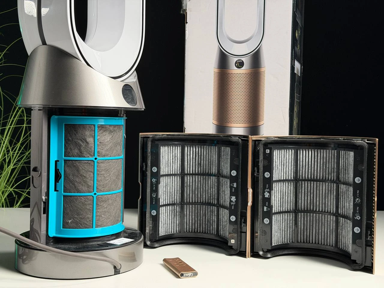 ВЖИВАНИЙ Б/У Очиститель воздуха Dyson Purifier Cool Formaldehyde TP09 - White/Gold (369876-01) - Состояние: хороший | Комплектация: полный | Гарантия: 3 мес.