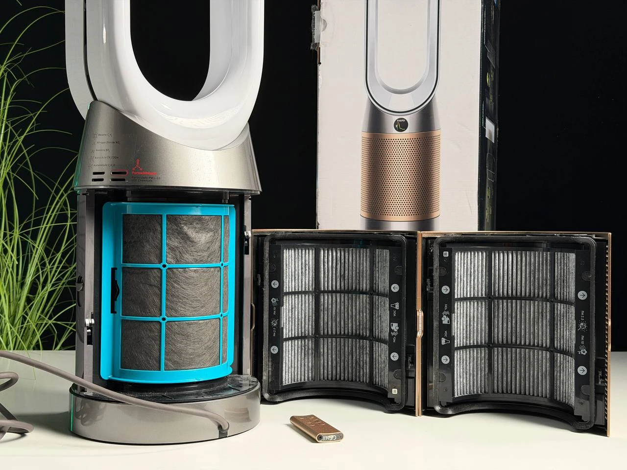 ВЖИВАНИЙ Б/У Очиститель воздуха Dyson Purifier Cool Formaldehyde TP09 - White/Gold (369876-01) - Состояние: хороший | Комплектация: полный | Гарантия: 3 мес.