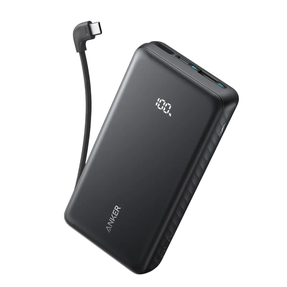 Зовнішній акумулятор [павербанк] Anker Zolo Powerbank 20000mAh 22.5W with Built-in USB-C Cable - Black (A110EH11, A110EP11)