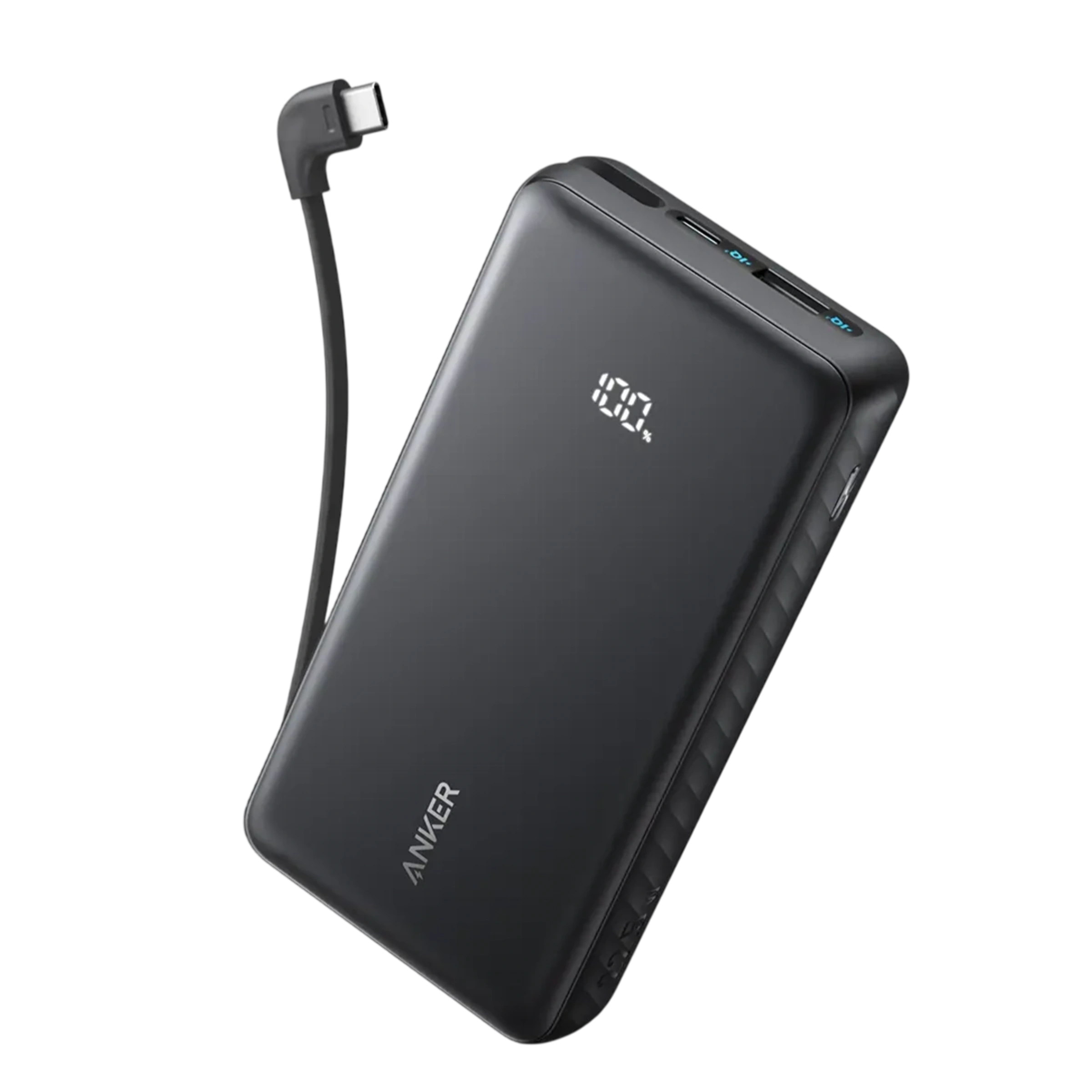 Зовнішній акумулятор [павербанк] Anker Zolo Powerbank 20000mAh 22.5W with Built-in USB-C Cable - Black (A110EH11, A110EP11)