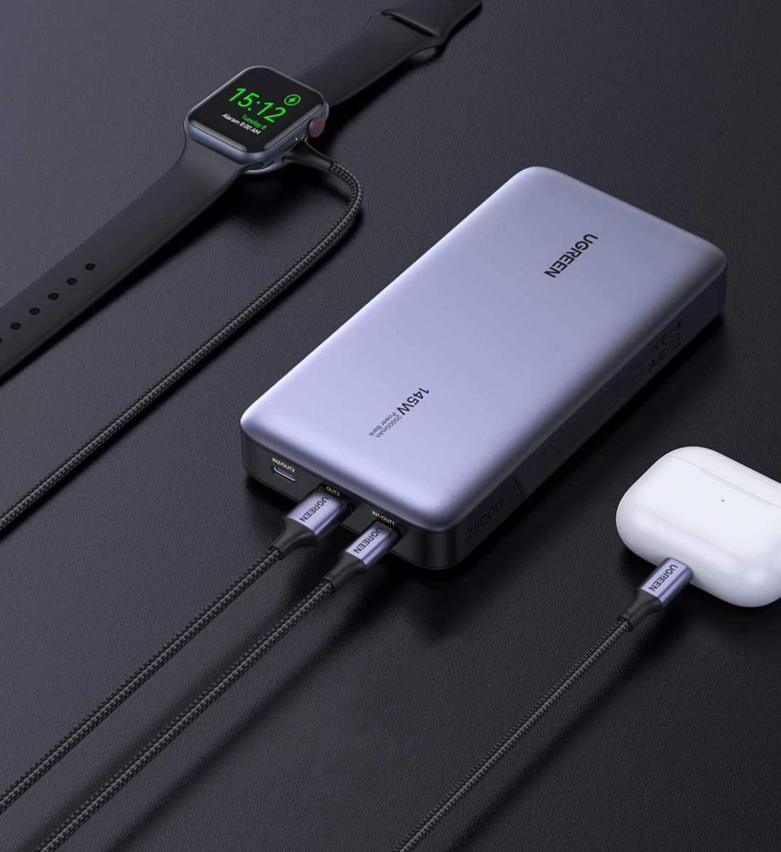 Зовнішній акумулятор [павербанк] UGREEN PB205 Nexode Power Bank 25000mAh 145W (90597)