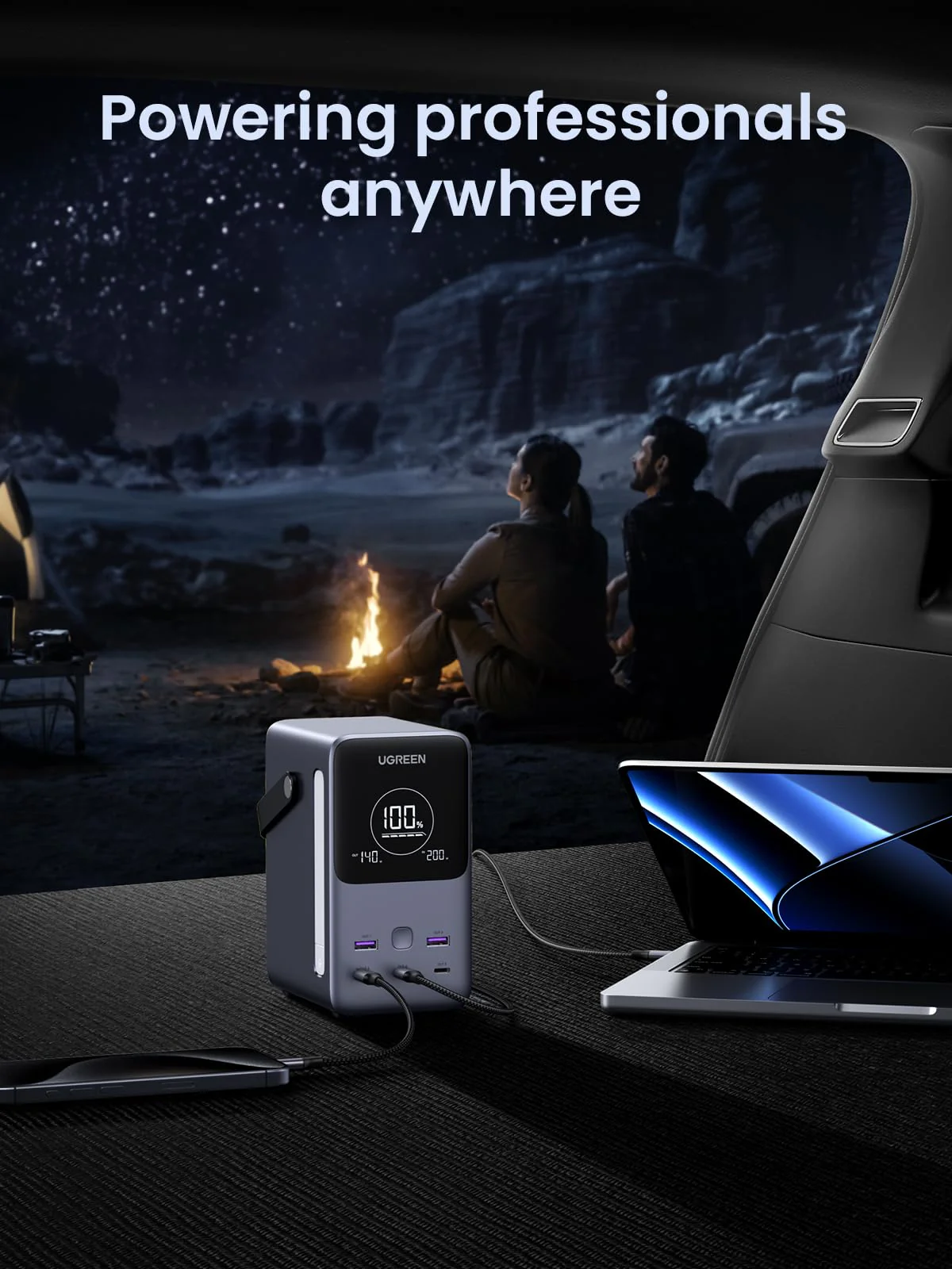 Зовнішній акумулятор [павербанк] UGREEN PB770 48000mAh 300W (25286)