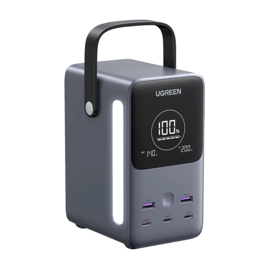 Зовнішній акумулятор [павербанк] з ліхтариком UGREEN PB770 48000mAh 300W (25286)