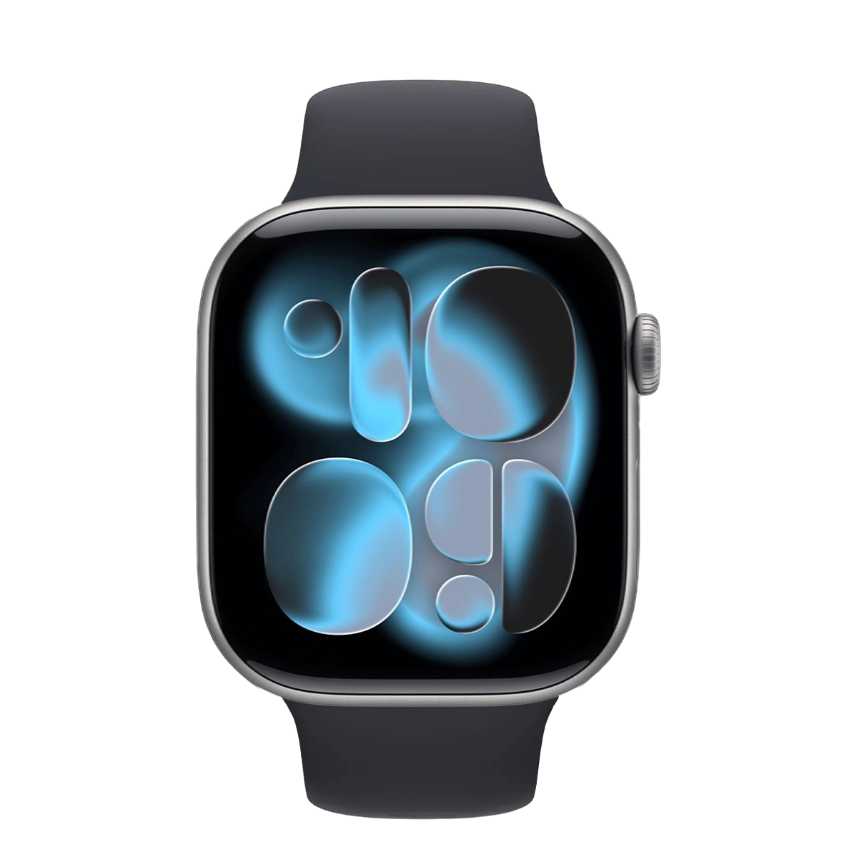 Apple Watch Series 11 GPS 46mm Space Gray Aluminum Case with Midnight Sport Band - M/L (MEW94+MPLU3)