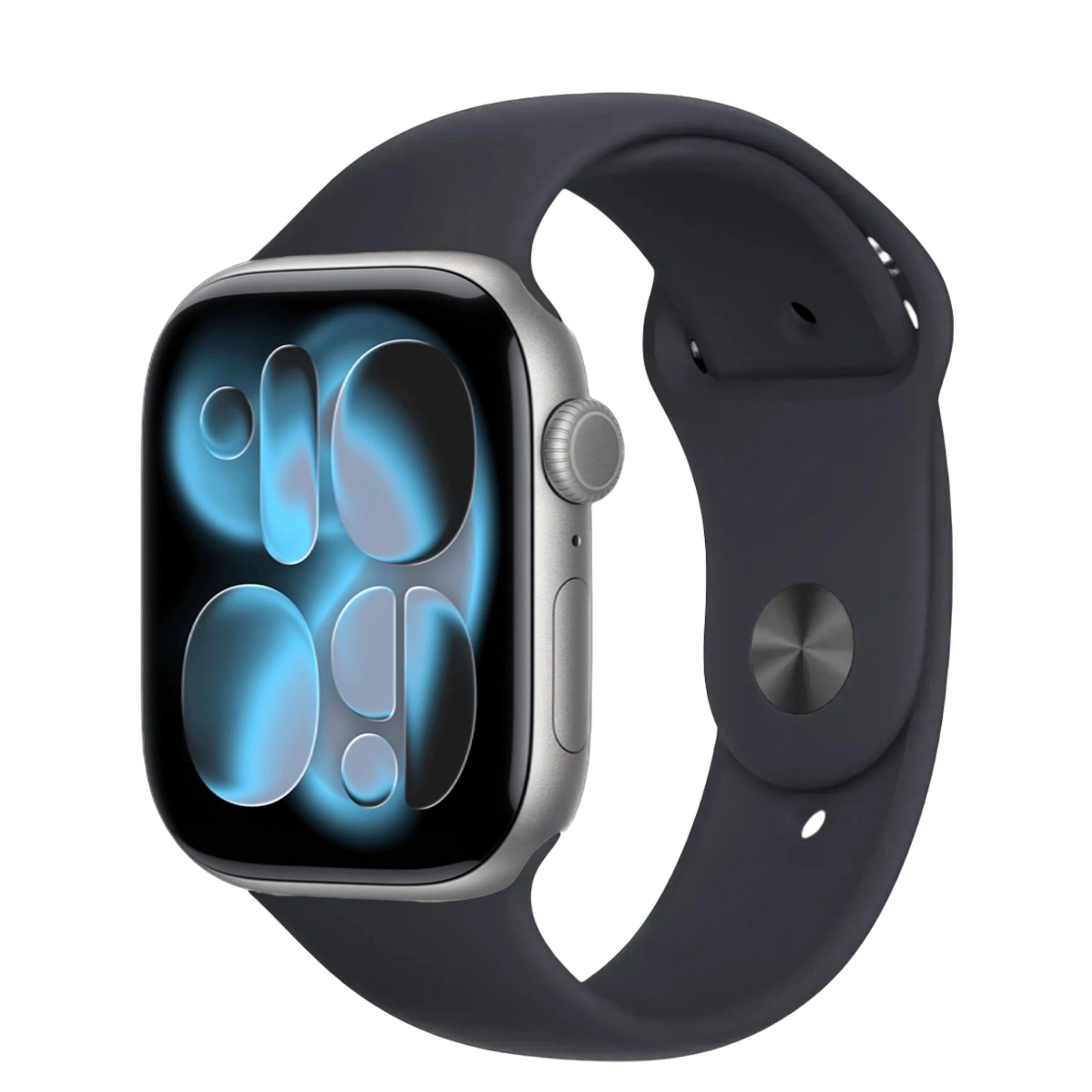 Apple Watch Series 11 GPS 46mm Space Gray Aluminum Case with Midnight Sport Band - M/L (MEW94+MPLU3)