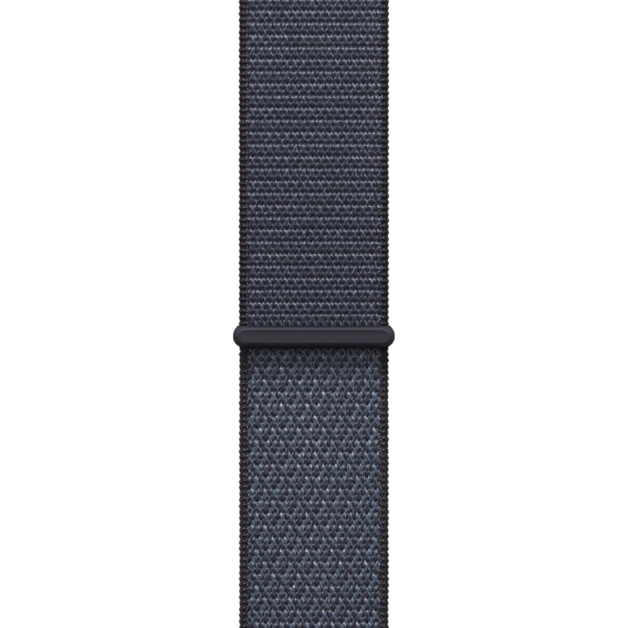 Apple Watch Series 11 GPS + Cellular 46mm Jet Black Aluminum Case with Anchor Blue Sport Loop (MFAA4+MFFH4)
