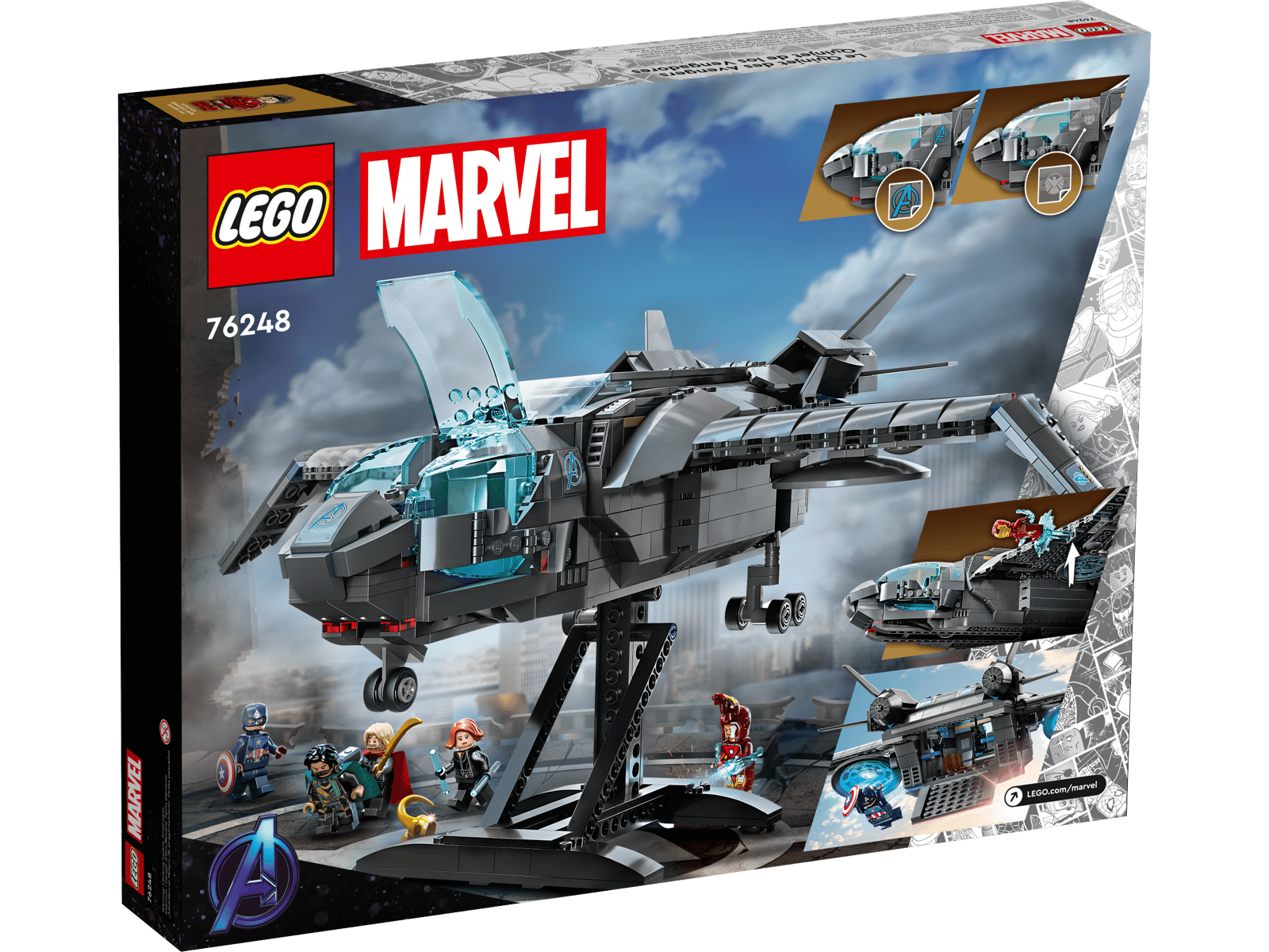 Блоковий конструктор LEGO Marvel Квінджет Месників (76248)