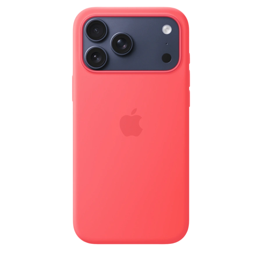 Чехол Apple iPhone 17 Pro Max Silicone Case with MagSafe - Bright Guava (MHW64)