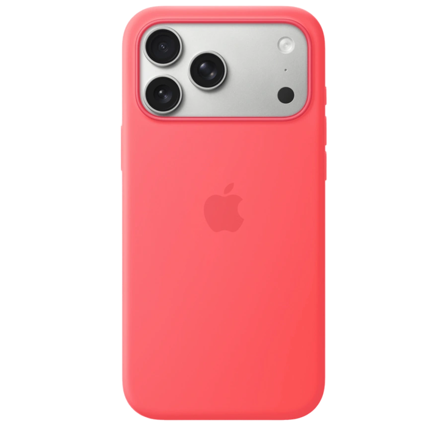 Чехол Apple iPhone 17 Pro Max Silicone Case with MagSafe - Bright Guava (MHW64)