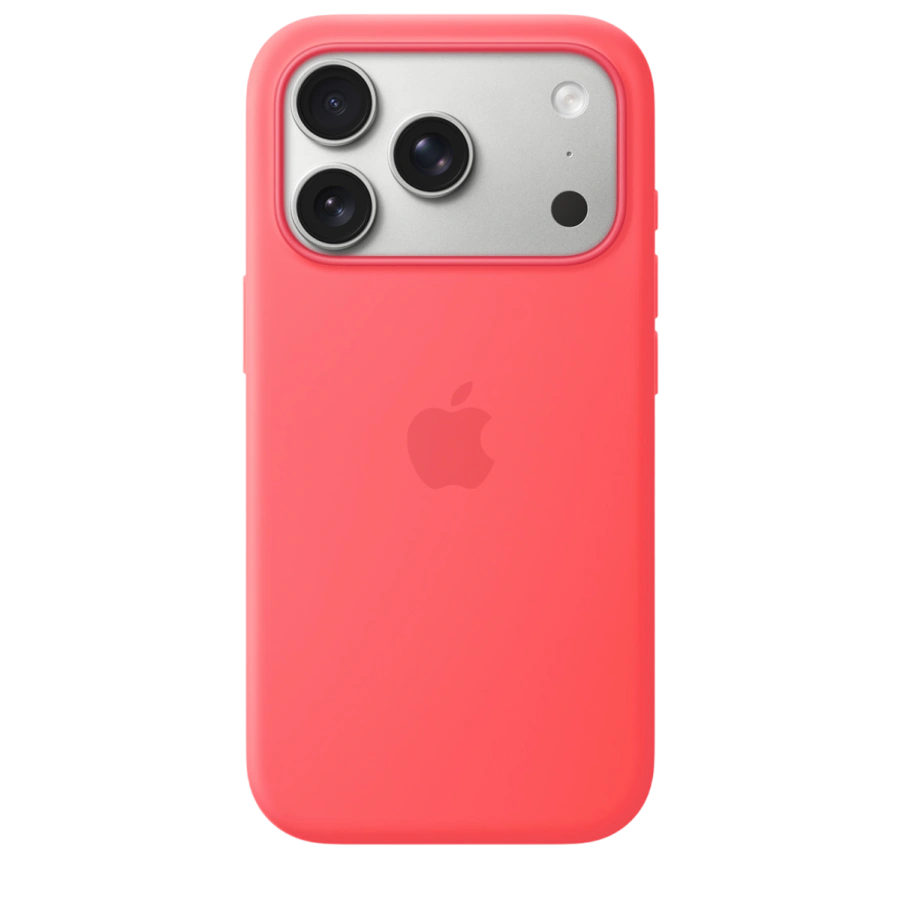 Чехол Apple iPhone 17 Pro Silicone Case with MagSafe - Bright Guava (MHW04)