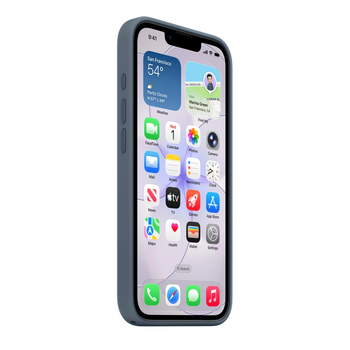 Чехол Apple iPhone 17e Silicone Case with MagSafe - Anchor Blue (MHWE4)