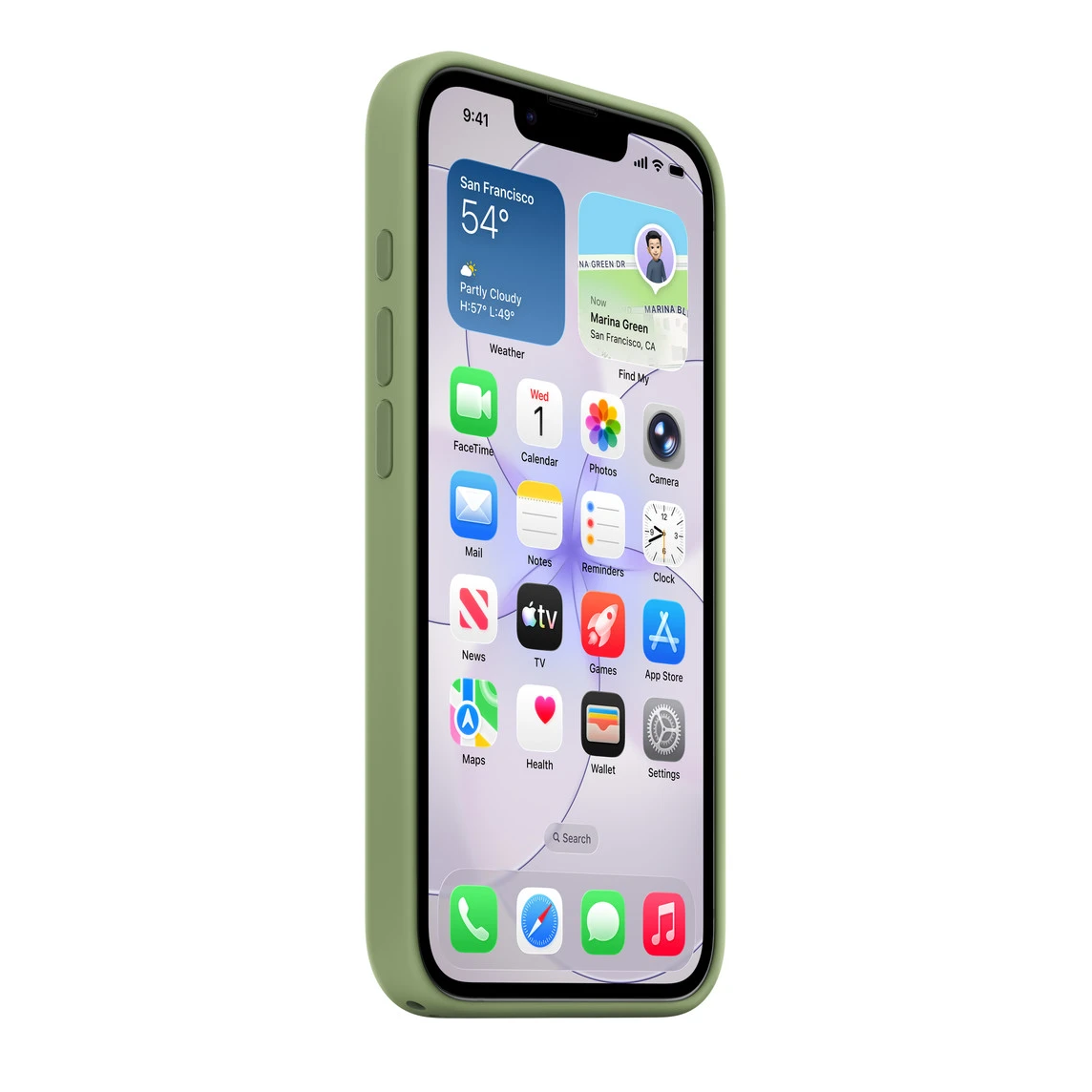 Чехол Apple iPhone 17e Silicone Case with MagSafe - Light Moss (MHWF4)
