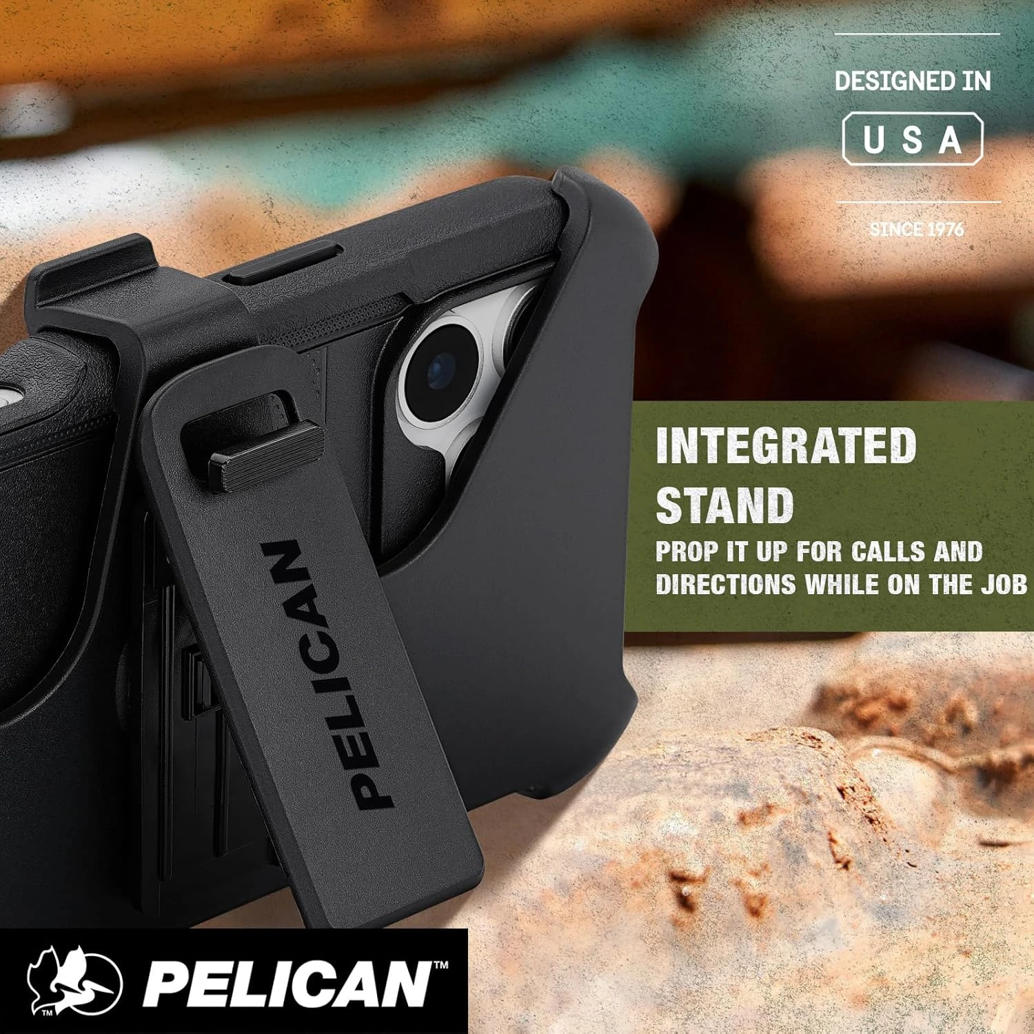 Чехол Pelican Voyager для iPhone 17 Pro Max with MagSafe and Military-Grade Drop Protection - Black (PP057278)